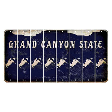 Arizona Navy Cut License Plate Strips (Set of 8)