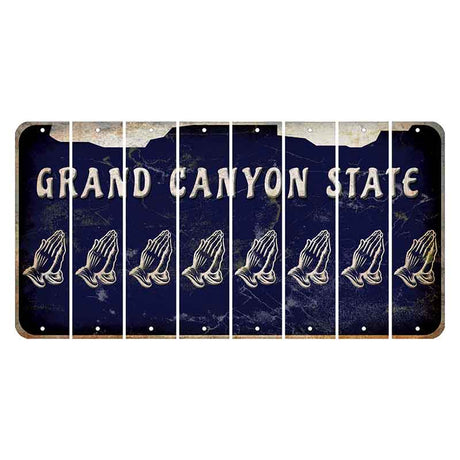 Arizona Navy Cut License Plate Strips (Set of 8)