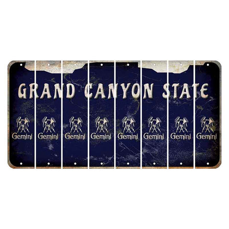 Arizona Navy Cut License Plate Strips (Set of 8)