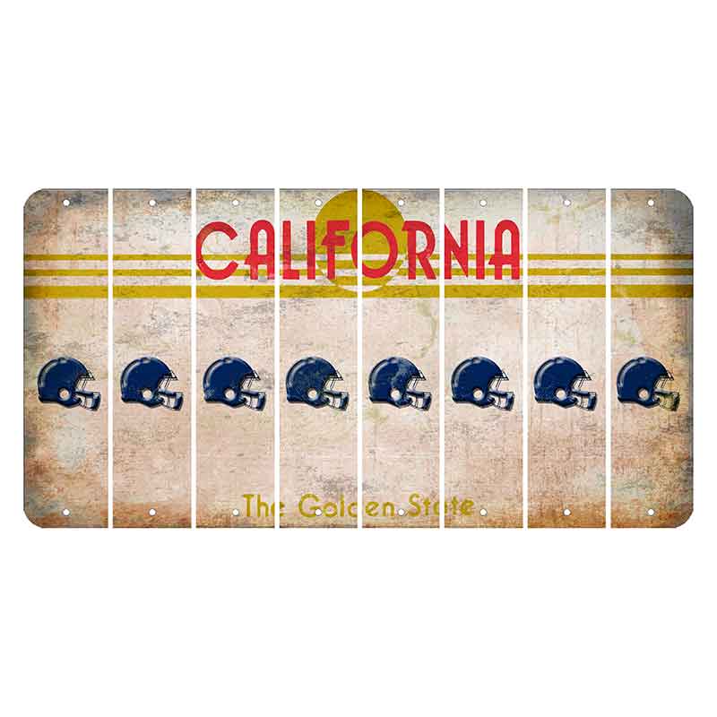 California The Golden State Cut License Plate Strips (Set of 8)