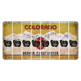 Colorado Denver Firefighter Cut License Plate Strips (Set of 8)