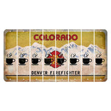 Colorado Denver Firefighter Cut License Plate Strips (Set of 8)