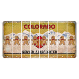 Colorado Denver Firefighter Cut License Plate Strips (Set of 8)