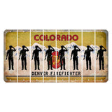 Colorado Denver Firefighter Cut License Plate Strips (Set of 8)