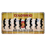 Colorado Denver Firefighter Cut License Plate Strips (Set of 8)