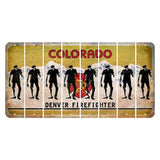 Colorado Denver Firefighter Cut License Plate Strips (Set of 8)