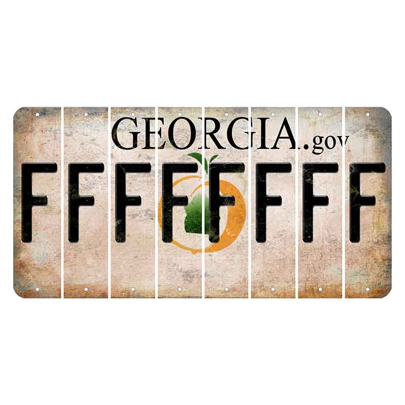 Georgia.gov Cut License Plate Strips (Set of 8)