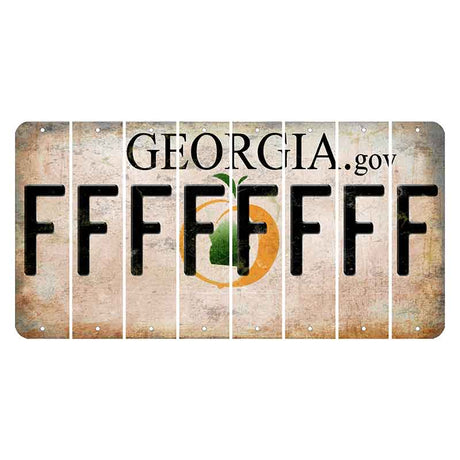 Georgia.gov Cut License Plate Strips (Set of 8)