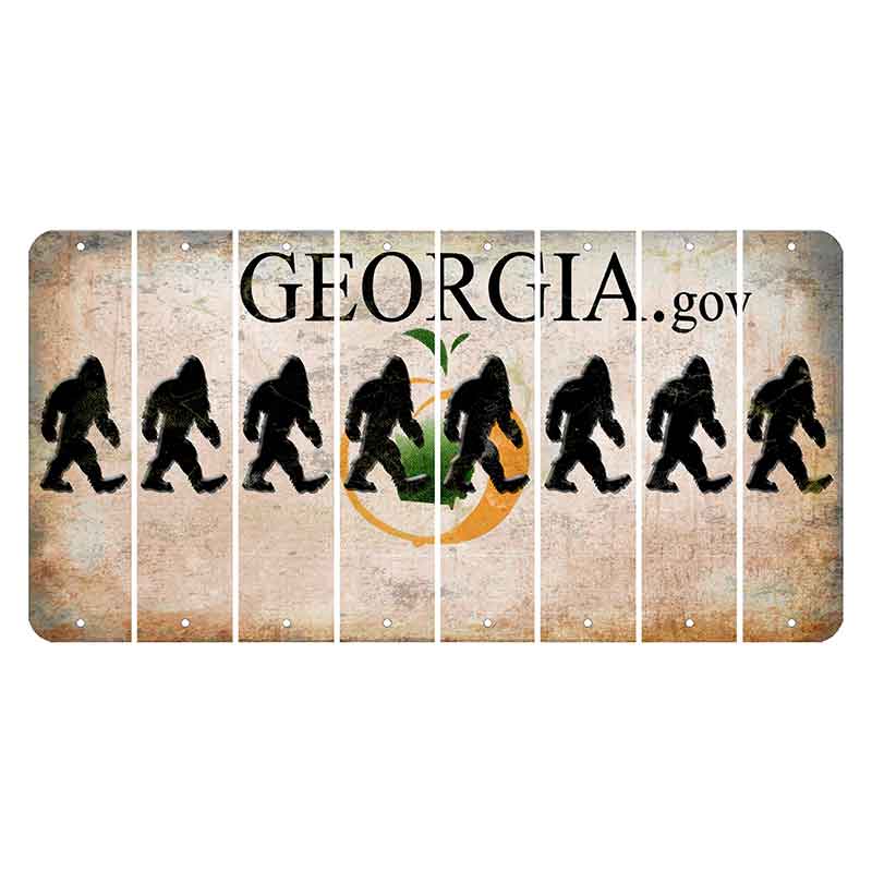 Georgia.gov Cut License Plate Strips (Set of 8)