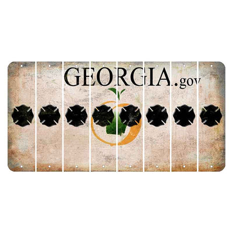 Georgia.gov Cut License Plate Strips (Set of 8)