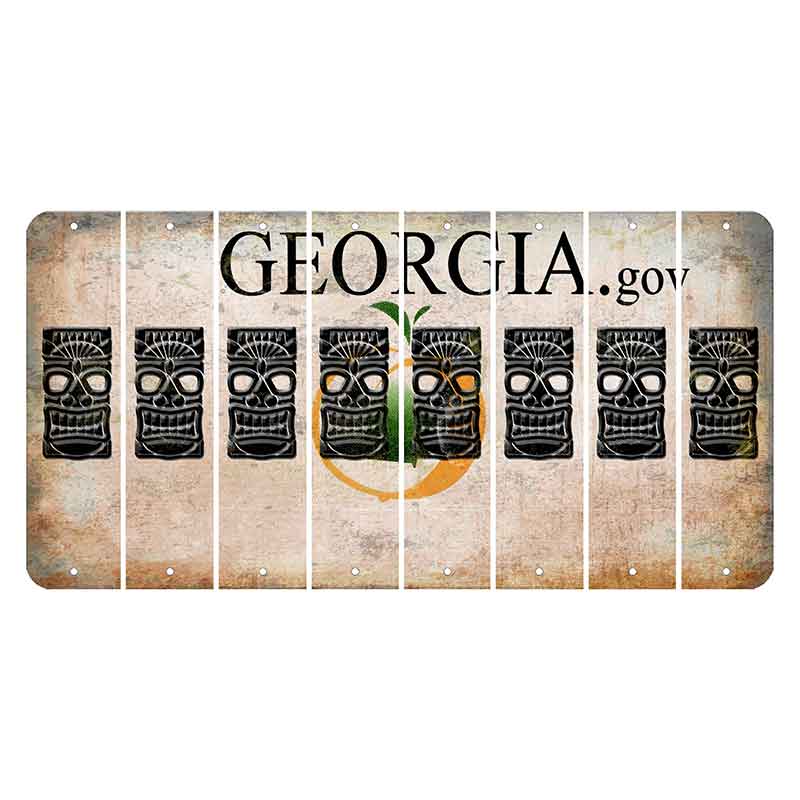 Georgia.gov Cut License Plate Strips (Set of 8)