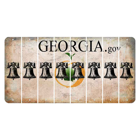 Georgia.gov Cut License Plate Strips (Set of 8)