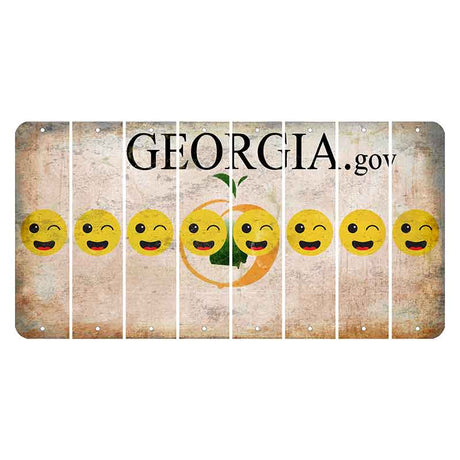 Georgia.gov Cut License Plate Strips (Set of 8)