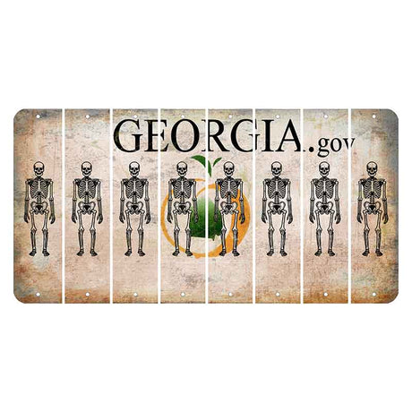 Georgia.gov Cut License Plate Strips (Set of 8)