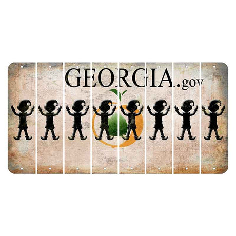 Georgia.gov Cut License Plate Strips (Set of 8)