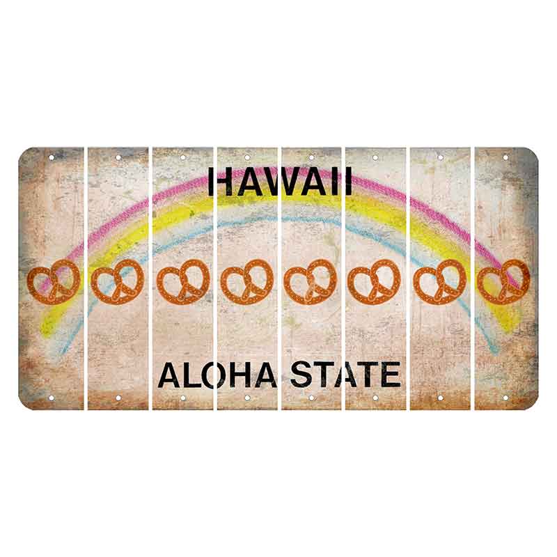 Hawaii Rainbow Cut License Plate Strips (Set of 8) Praying Hands