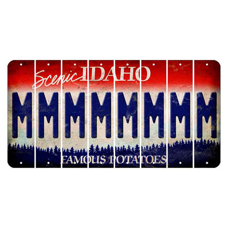 Idaho Scenic Cut License Plate Strips (Set of 8)