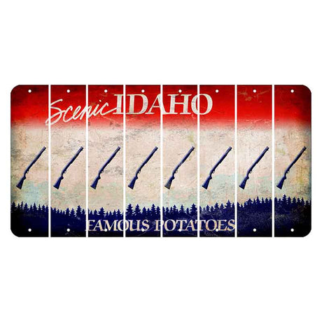 Idaho Scenic Cut License Plate Strips (Set of 8)