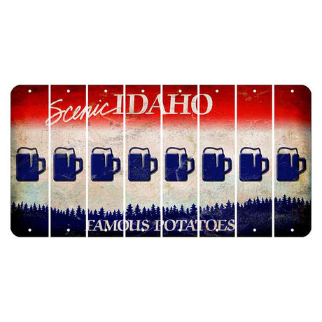 Idaho Scenic Cut License Plate Strips (Set of 8)