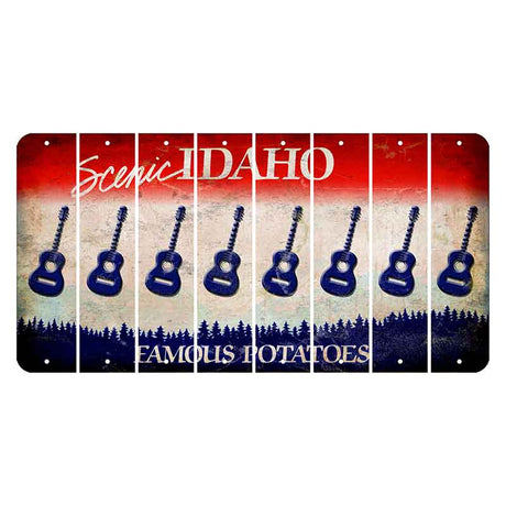 Idaho Scenic Cut License Plate Strips (Set of 8)