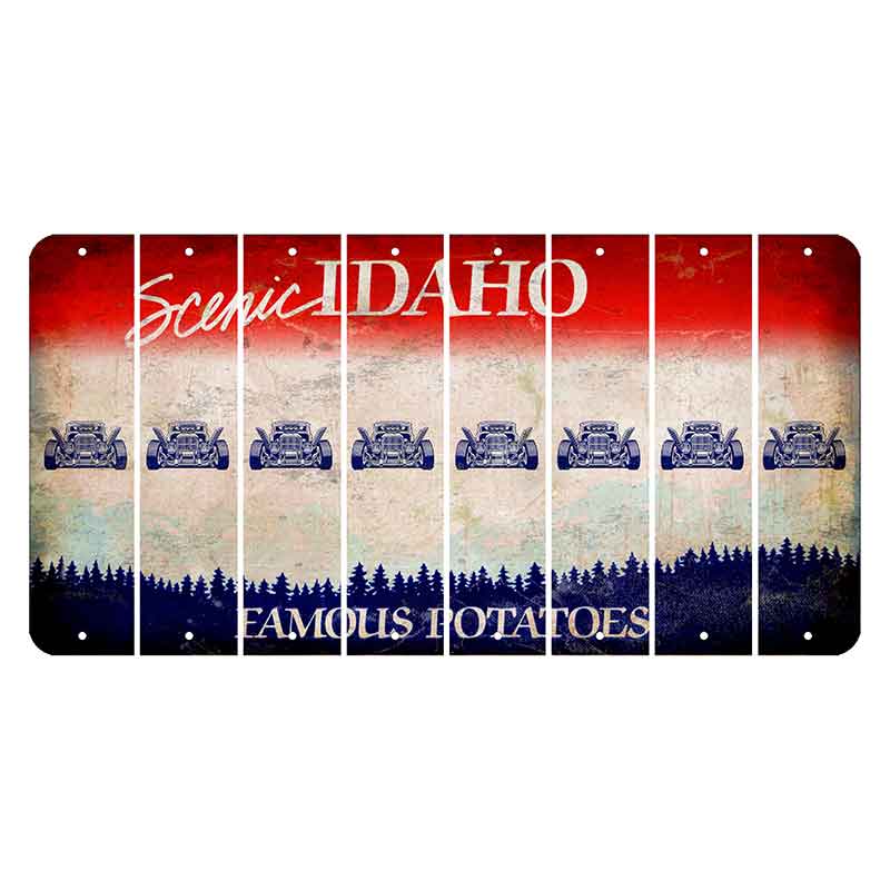 Idaho Scenic Cut License Plate Strips (Set of 8)