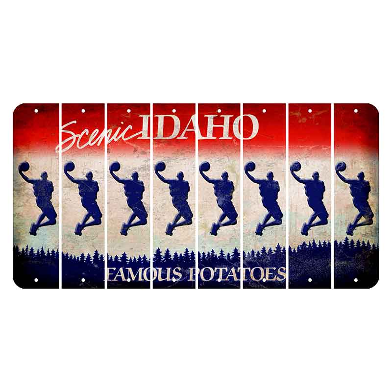 Idaho Scenic Cut License Plate Strips (Set of 8)