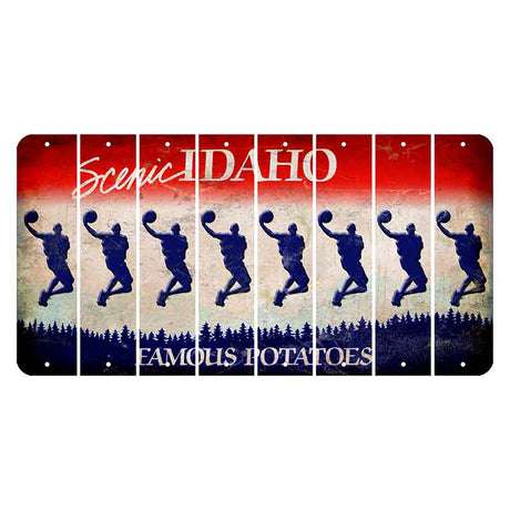 Idaho Scenic Cut License Plate Strips (Set of 8)