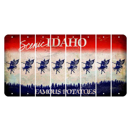 Idaho Scenic Cut License Plate Strips (Set of 8)