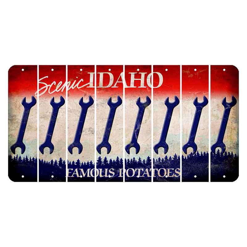 Idaho Scenic Cut License Plate Strips (Set of 8)