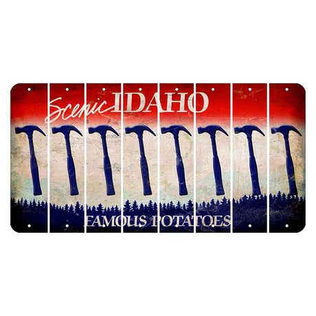 Idaho Scenic Cut License Plate Strips (Set of 8)