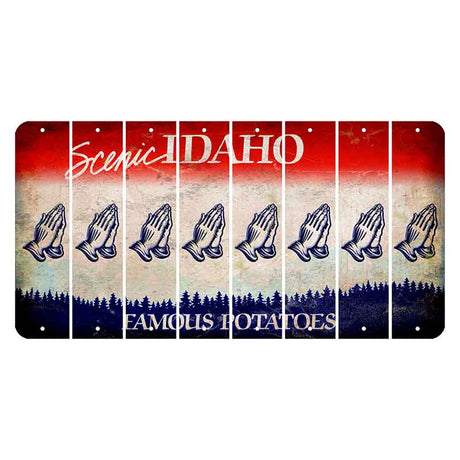 Idaho Scenic Cut License Plate Strips (Set of 8)