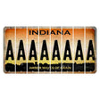 Indiana Amber Wave Cut License Plate Strips (Set of 8) A