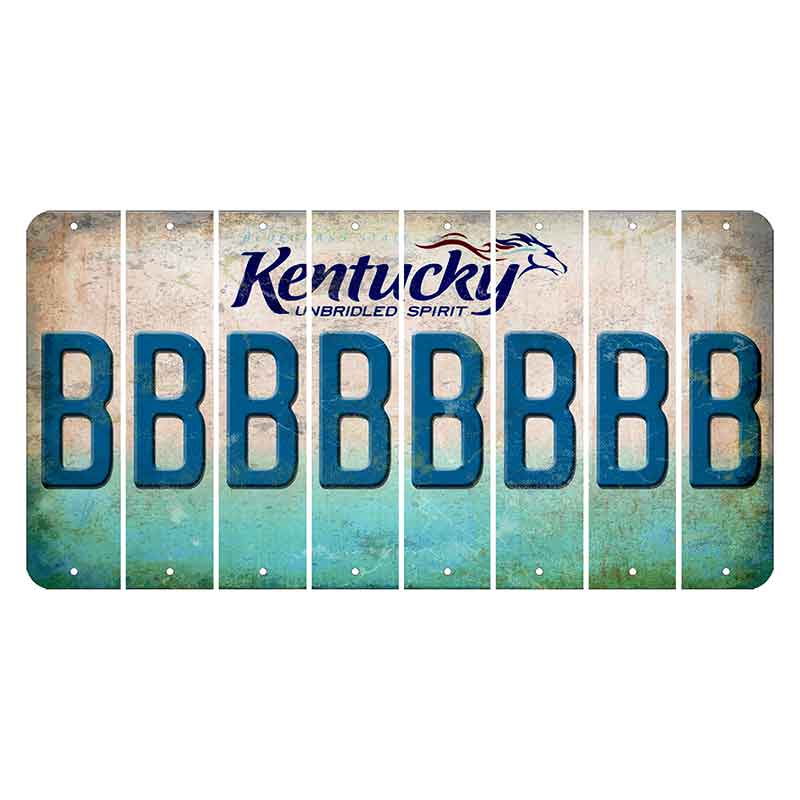 Kentucky Unbridled Spirit Cut License Plate Strips (Set of 8) B