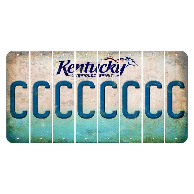 Kentucky Unbridled Spirit Cut License Plate Strips (Set of 8) C