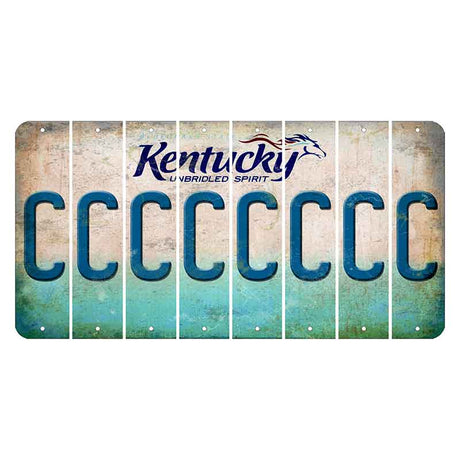 Kentucky Unbridled Spirit Cut License Plate Strips (Set of 8) C