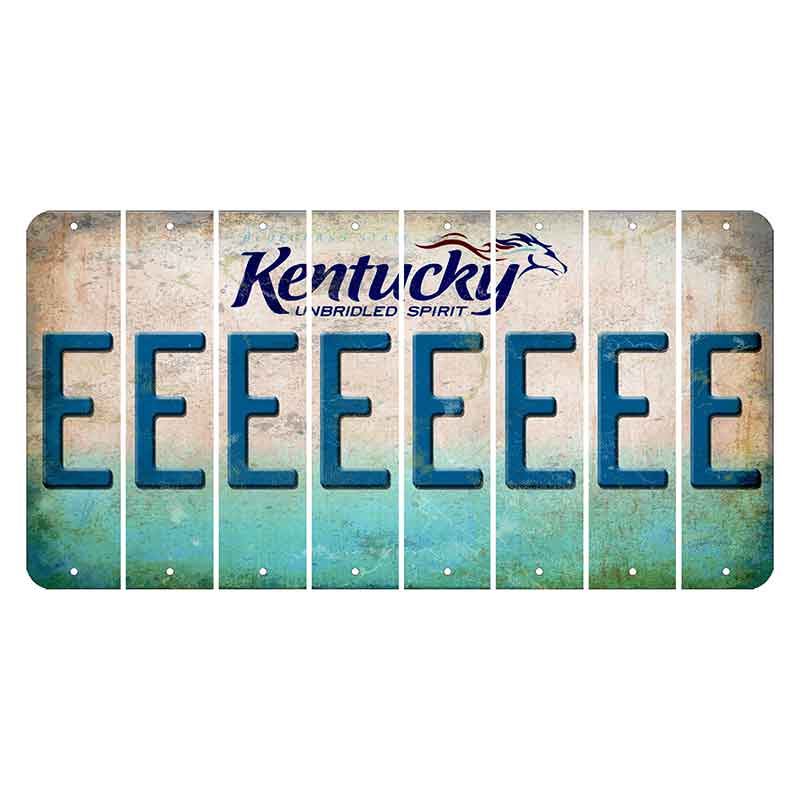 Kentucky Unbridled Spirit Cut License Plate Strips (Set of 8) E