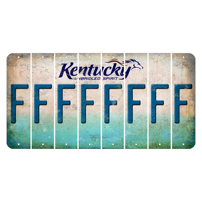 Kentucky Unbridled Spirit Cut License Plate Strips (Set of 8) F