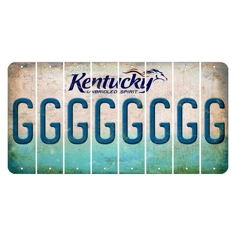 Kentucky Unbridled Spirit Cut License Plate Strips (Set of 8) G