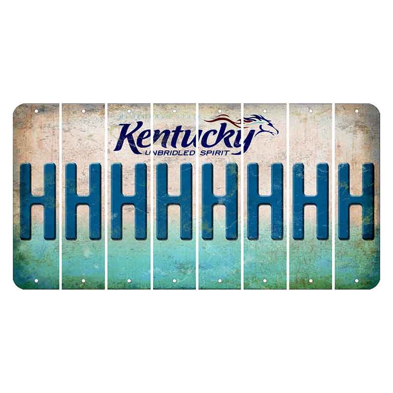 Kentucky Unbridled Spirit Cut License Plate Strips (Set of 8) H