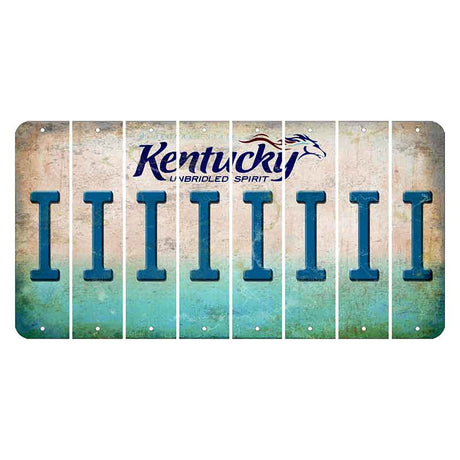 Kentucky Unbridled Spirit Cut License Plate Strips (Set of 8) I