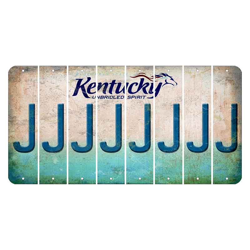 Kentucky Unbridled Spirit Cut License Plate Strips (Set of 8) J