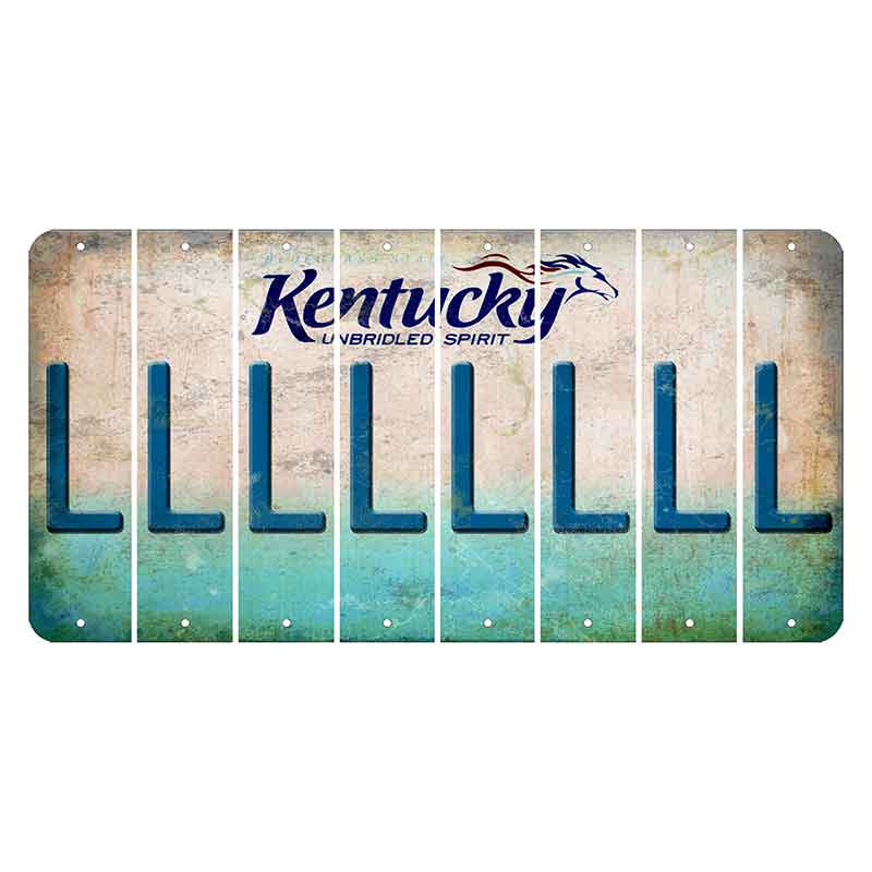 Kentucky Unbridled Spirit Cut License Plate Strips (Set of 8) L