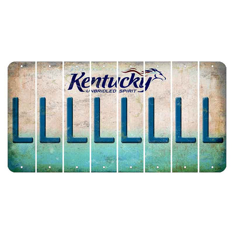 Kentucky Unbridled Spirit Cut License Plate Strips (Set of 8) L