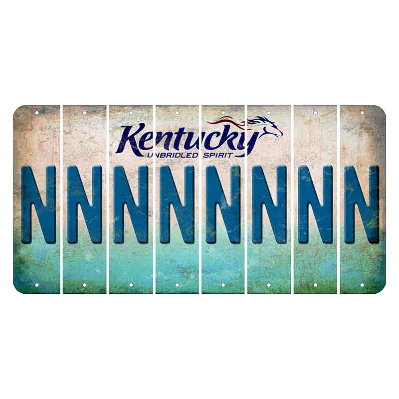 Kentucky Unbridled Spirit Cut License Plate Strips (Set of 8) N