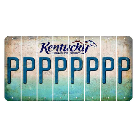 Kentucky Unbridled Spirit Cut License Plate Strips (Set of 8) P