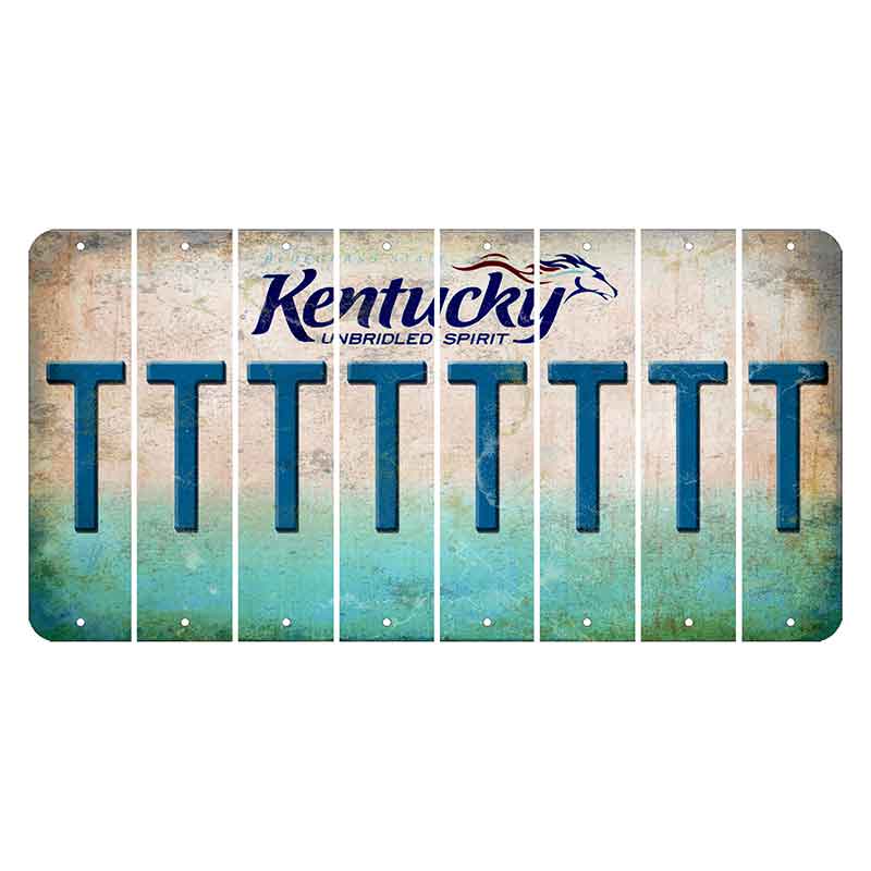 Kentucky Unbridled Spirit Cut License Plate Strips (Set of 8) T