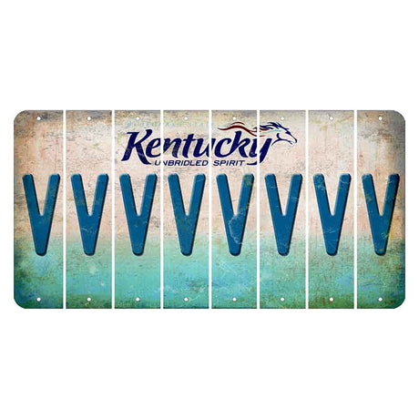 Kentucky Unbridled Spirit Cut License Plate Strips (Set of 8) V