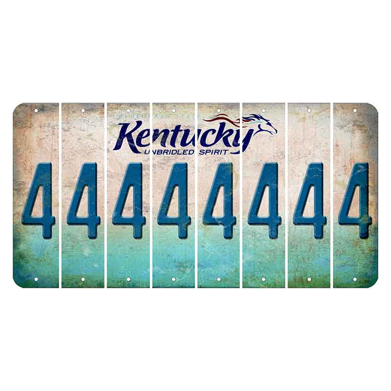 Kentucky Unbridled Spirit Cut License Plate Strips (Set of 8) 4