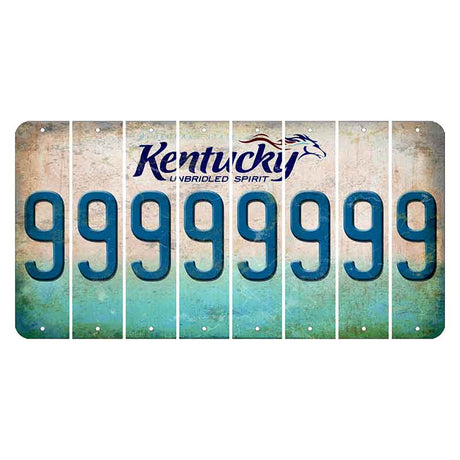 Kentucky Unbridled Spirit Cut License Plate Strips (Set of 8) 9