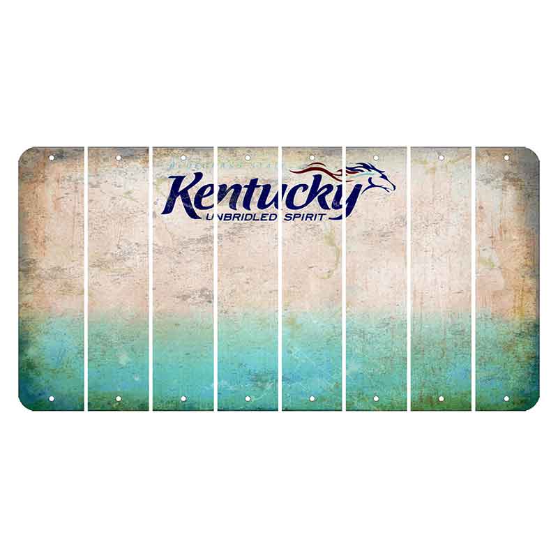 Kentucky Unbridled Spirit Cut License Plate Strips (Set of 8) Blank